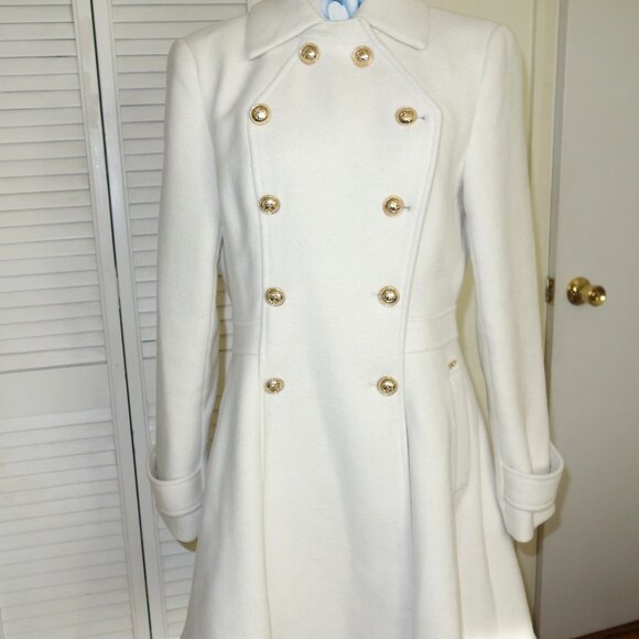 GUESS Elegant High-End Cream White - Coat - size S - NEW - Picture 9 of 16